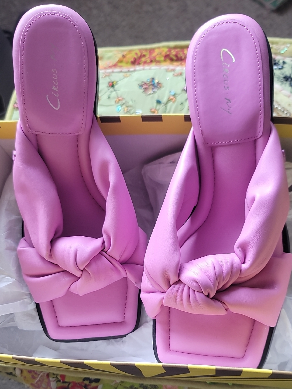 Circus NY by  Sam Edelman Pink Slide Kitten Heal Sandals